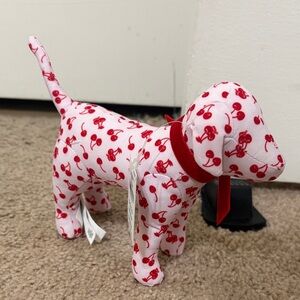 PINK Victoria's Secret Cherry Dog Toy in Red and White